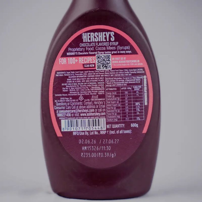 Hersey's chocolate syrup