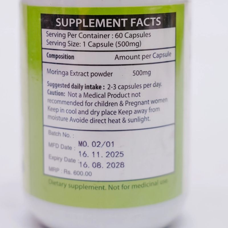 Moringa Powder Capsules(1ps)