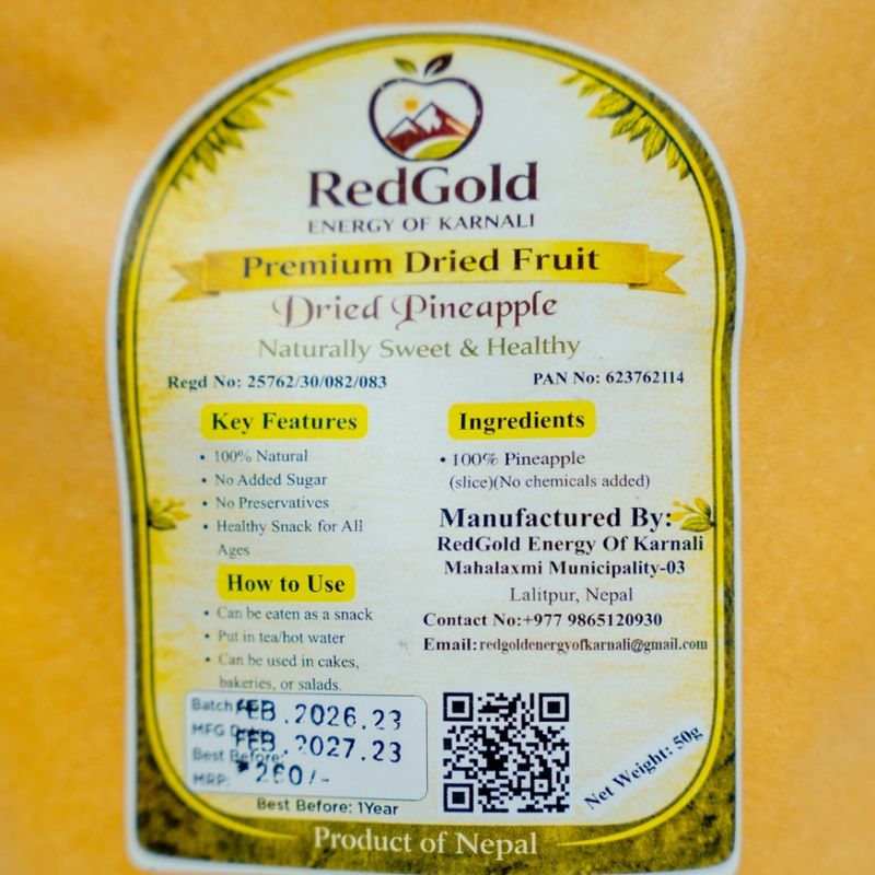 Dry pineapple fruit 50 gm