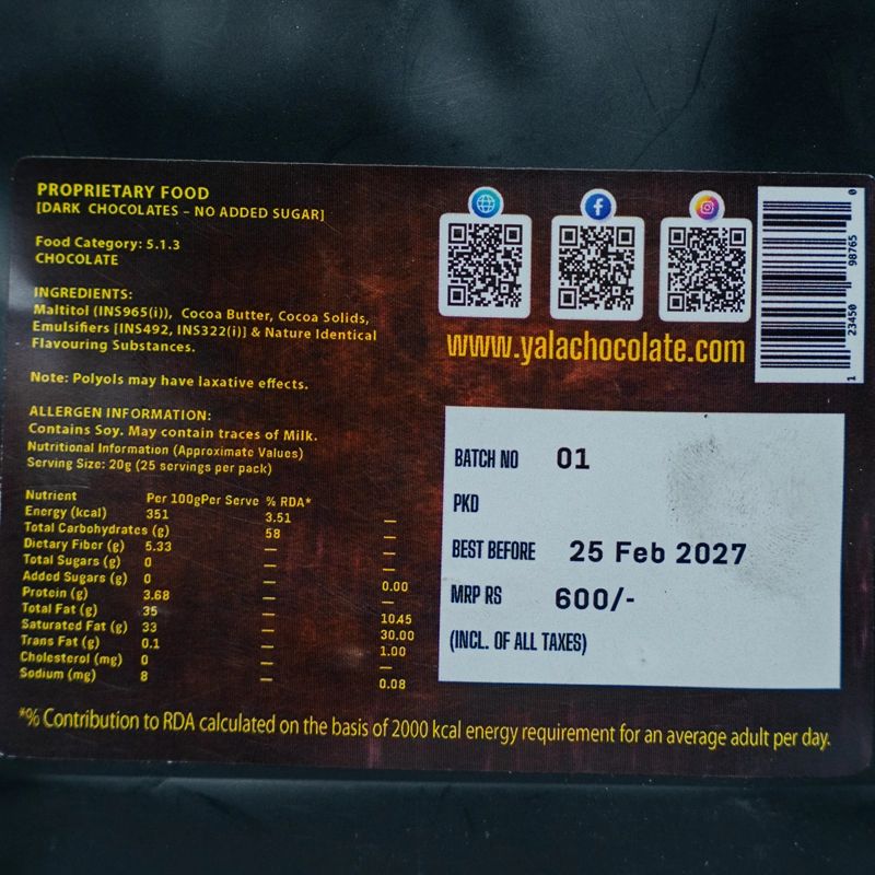 Dark chocolate with dry sweet orange