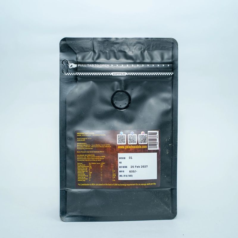 Dark chocolate with zesty lemon burst