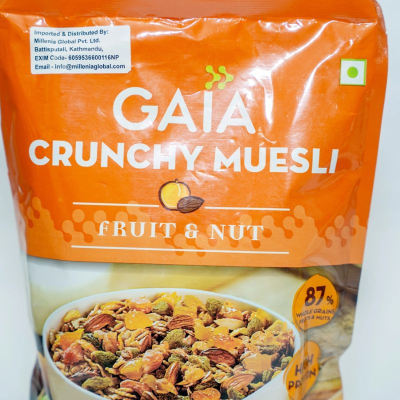 Gaia museli  fruit and nut (375 gm)