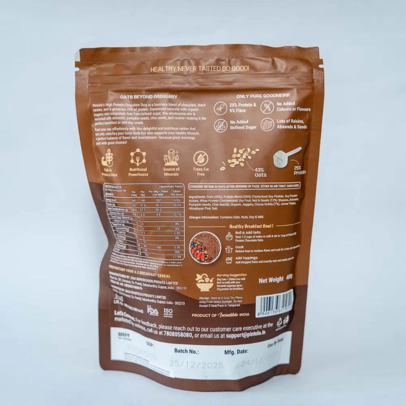 Pintola chocolate oats(400gm)