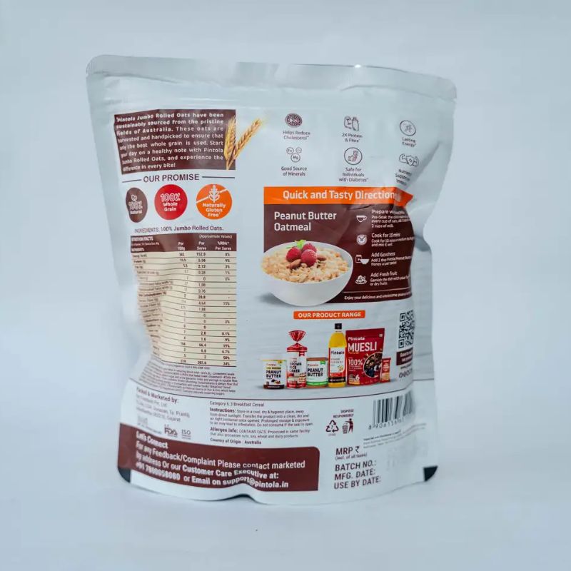 Pintola Jumbo Rolled oats(400gm)
