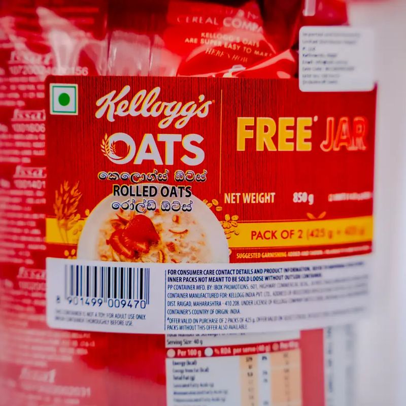 Kellog's Rolled Oats (425gm+425gm)