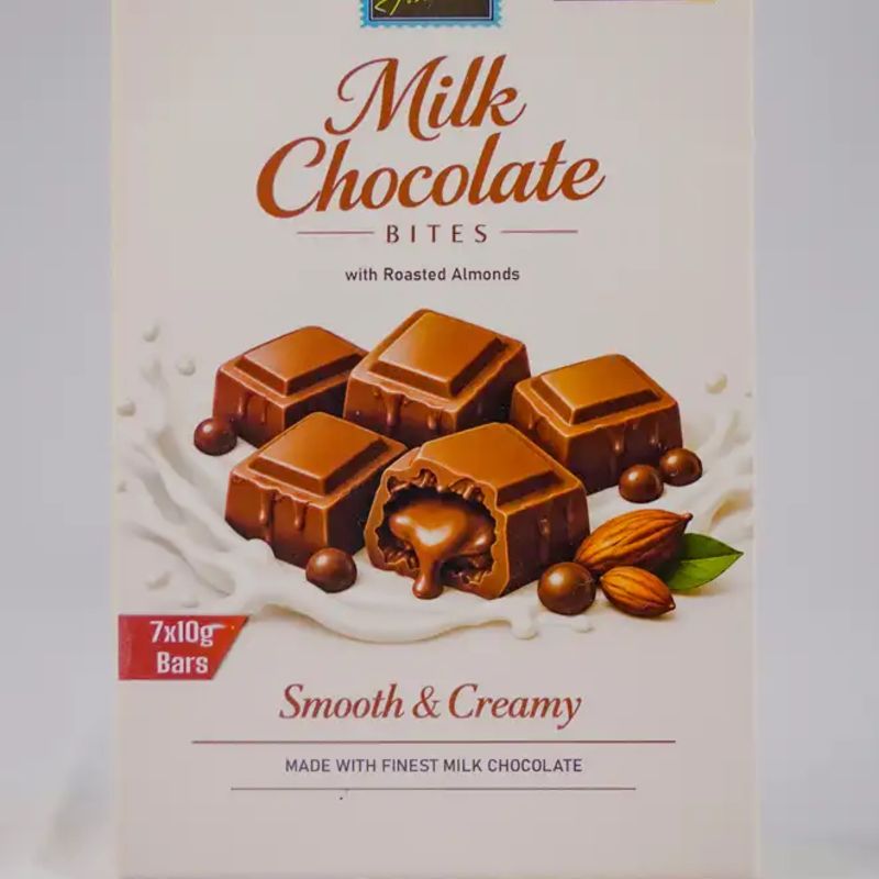 Milk chocolate bites 70 gm yala